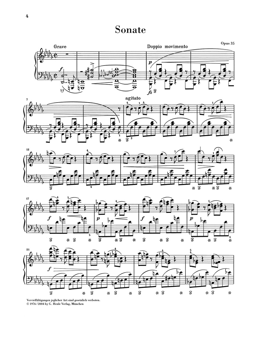 Anderes Coverbild Klaviersonate b-moll op. 35