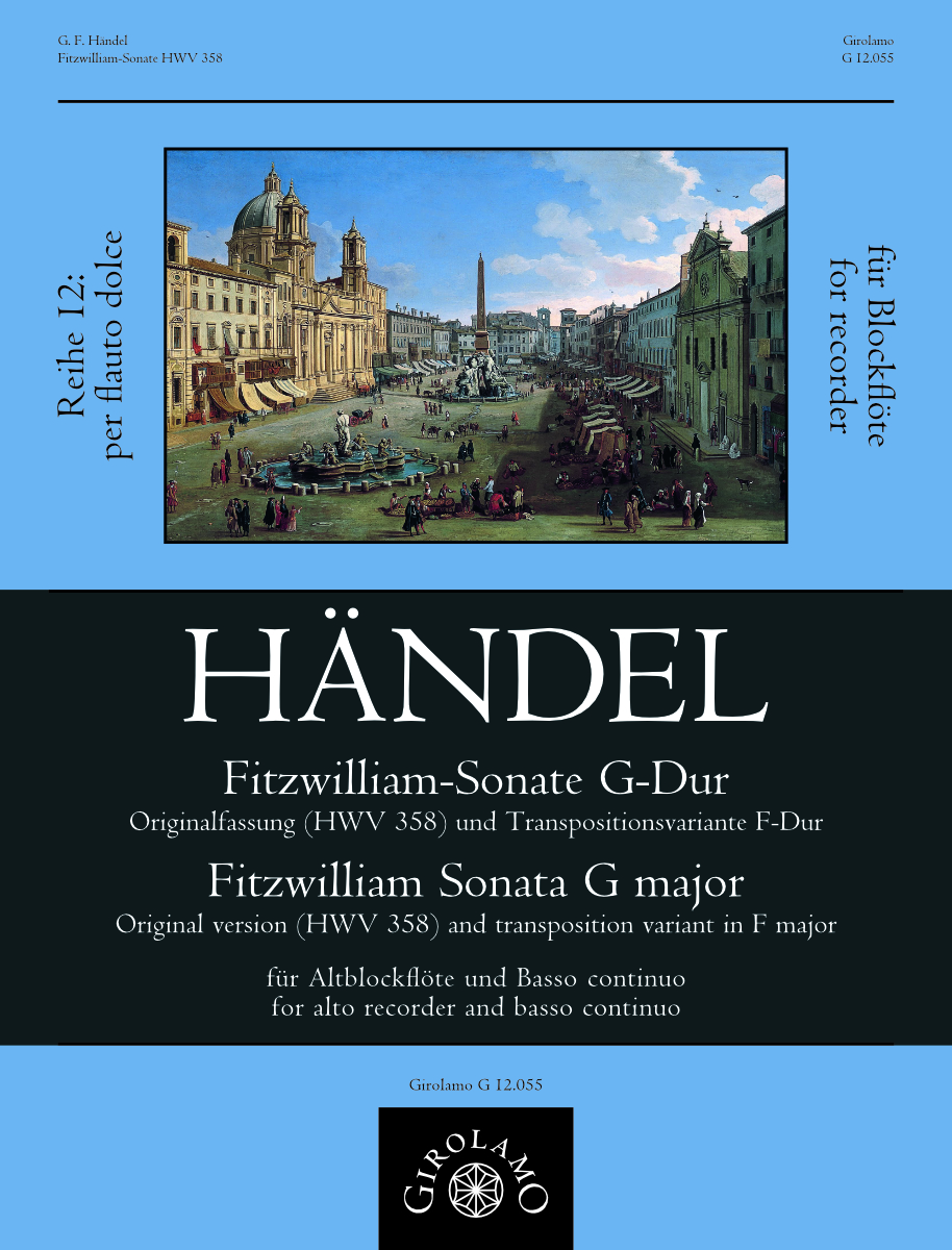 Vorderes Coverbild Fitzwilliam-Sonate G-Dur (HWV 358) für Altblockflöte und Basso continuo