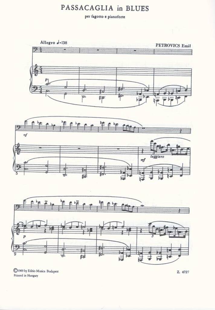 Anderes Coverbild Passacaglia in Blues