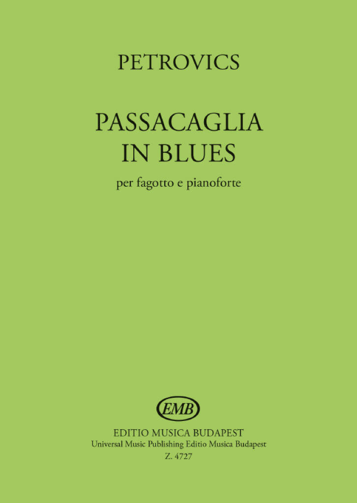Vorderes Coverbild Passacaglia in Blues
