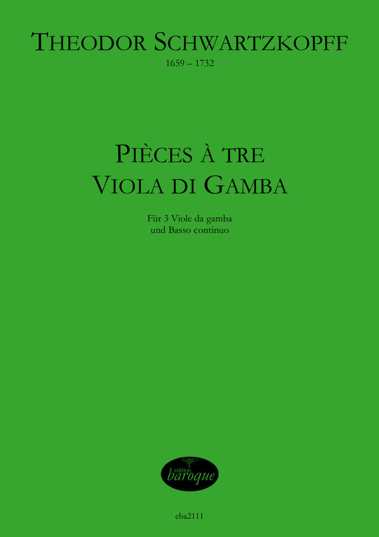Vorderes Coverbild Pièces à tre Viola di Gamba