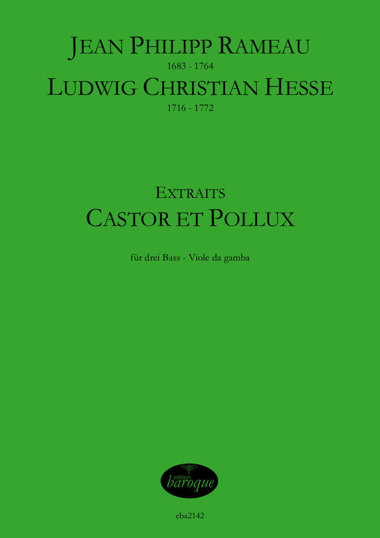 Vorderes Coverbild Castor et Pollux (Extraits)