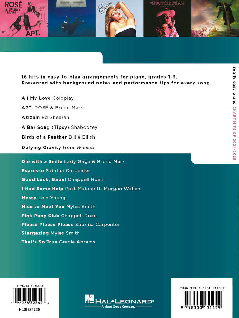 Anderes Coverbild Really Easy Piano: Chart Hits of 2024-2025