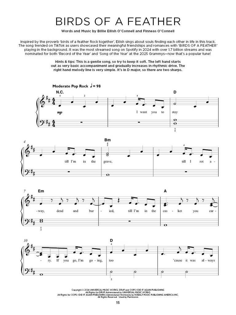 Anderes Coverbild Really Easy Piano: Chart Hits of 2024-2025