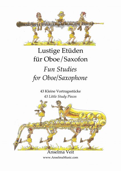 Vorderes Coverbild Lustige Etüden für Oboe/Saxofon