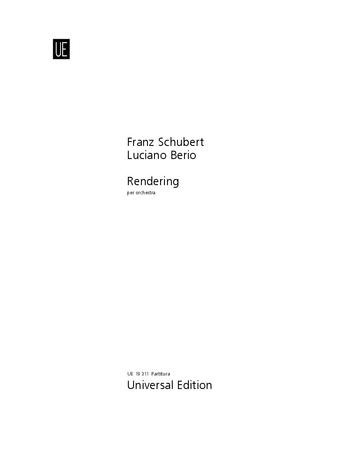 Vorderes Coverbild Rendering für Orchester