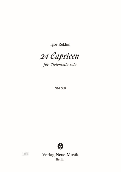 Vorderes Coverbild 24 Capricen für Violoncello solo