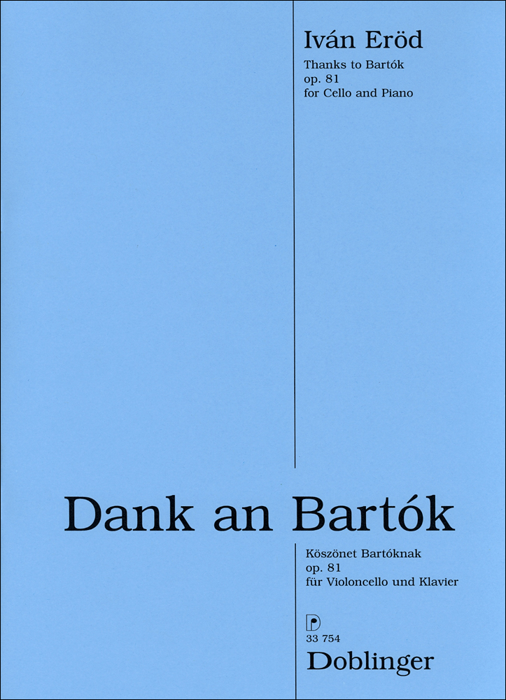 Vorderes Coverbild Dank an Bartok op. 81