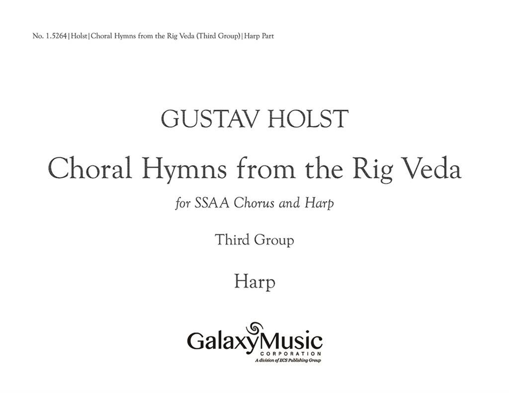 Vorderes Coverbild Choral Hymns from the Rig-Veda, Group 3