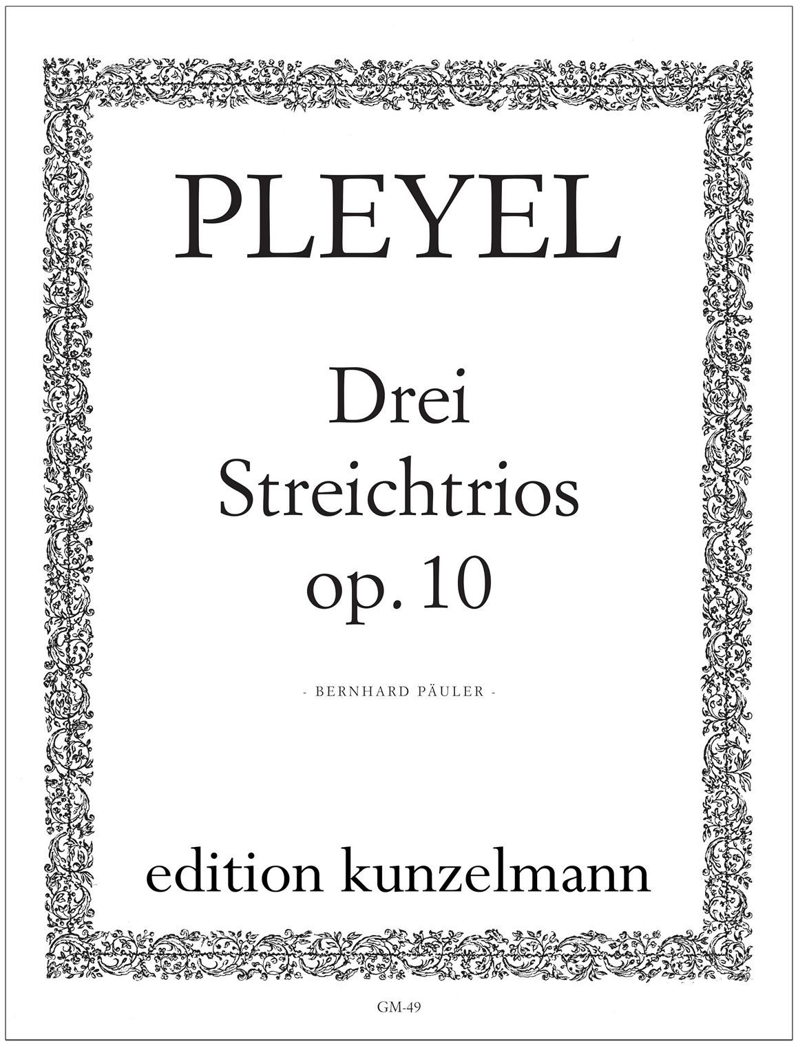 Vorderes Coverbild 3 Streichtrios op. 10