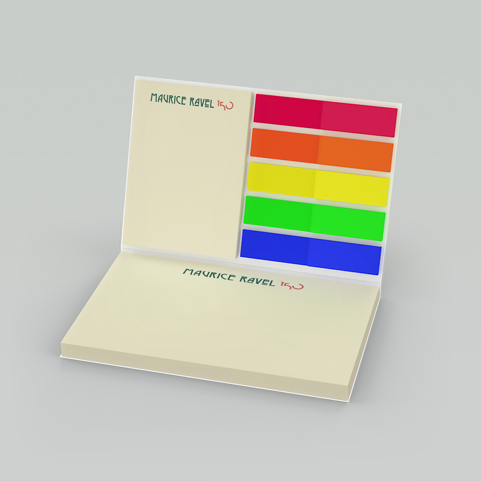 Vorderes Coverbild Haftnotiz-Set „Ravel 2025“