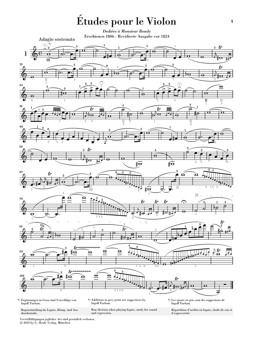 Anderes Coverbild 42 Etüden für Violine solo