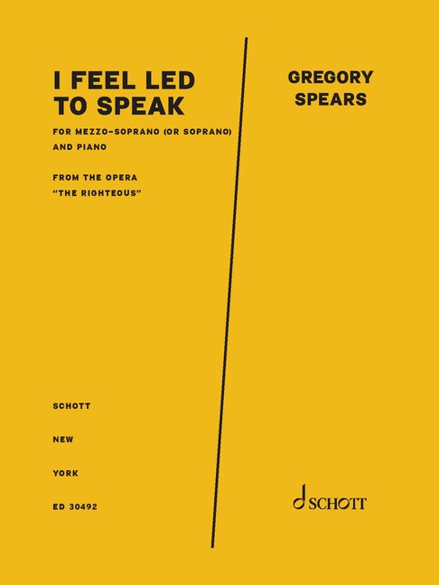 Vorderes Coverbild I feel led to speak