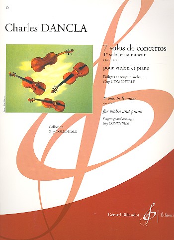 Vorderes Coverbild 7 solos de concertos - 1er solo, en Si mineur opus 77/1