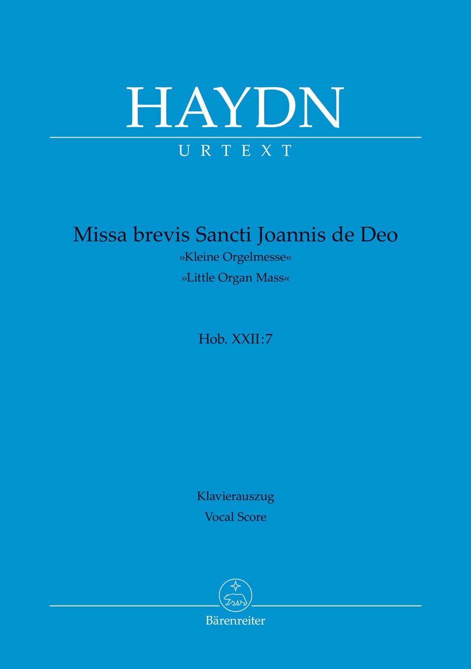 Anderes Coverbild Missa brevis Sancti Joannis Hob. XXII:7 "Kleine Orgelmesse"