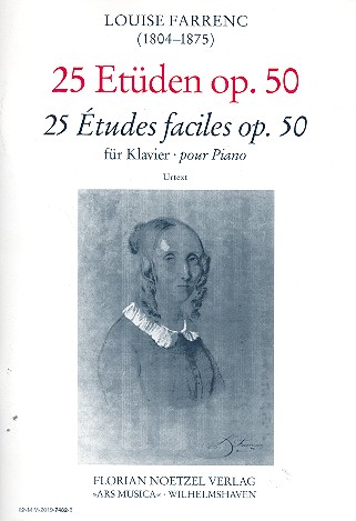 Vorderes Coverbild 25 Etüden op. 50