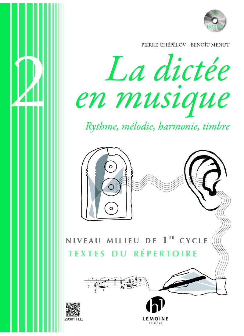Vorderes Coverbild La dictée en musique Vol.2 - milieu du 1er cycle