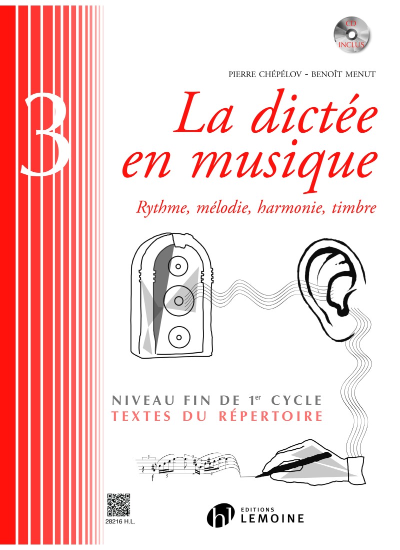 Vorderes Coverbild La dictée en musique Vol.3 - fin du 1er cycle
