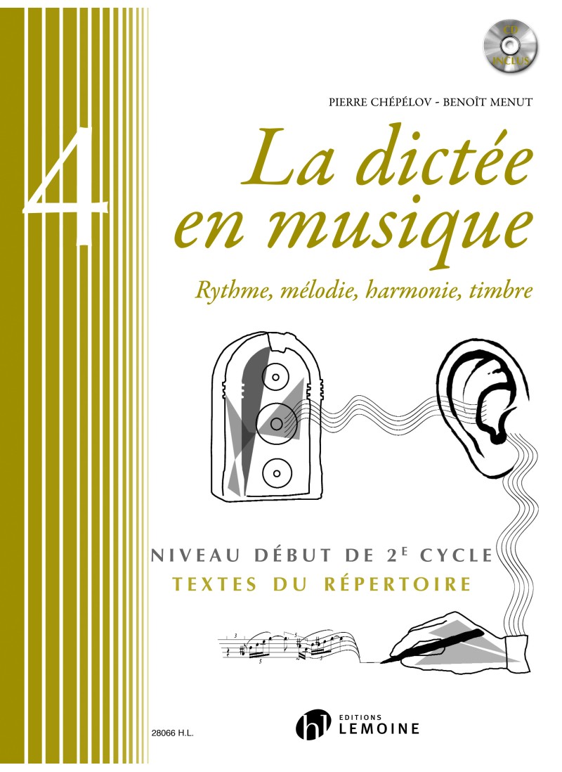 Vorderes Coverbild La dictée en musique Vol.4 - début du 2eme cycle