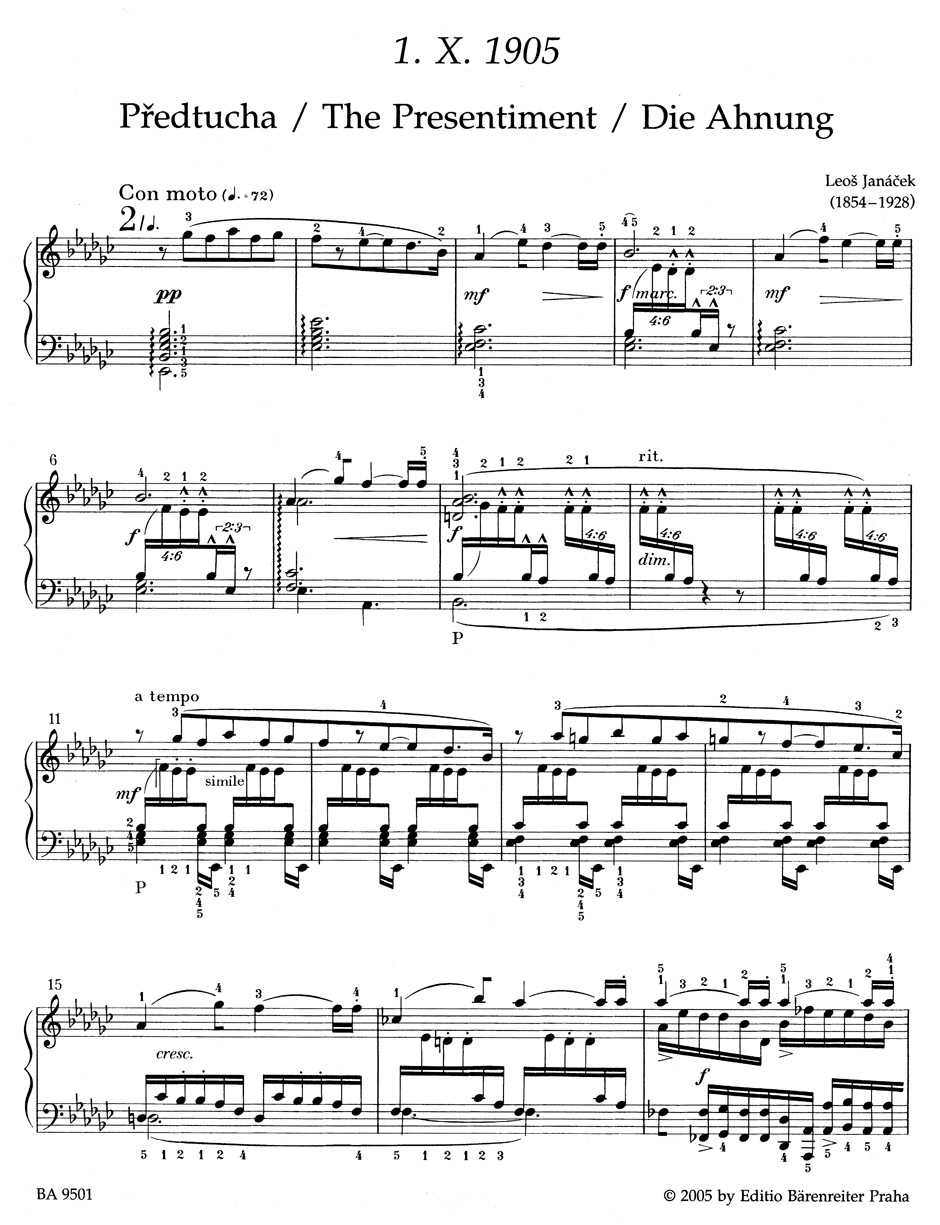 Anderes Coverbild 1. X. 1905 für Klavier "Sonata"