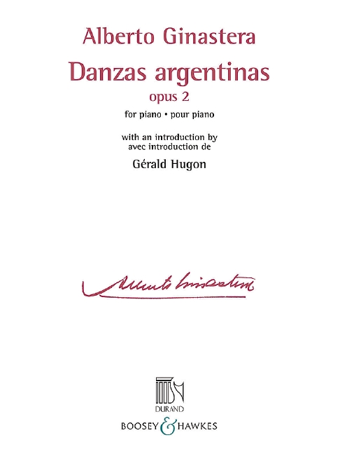 Vorderes Coverbild Danzas argentinas op. 2