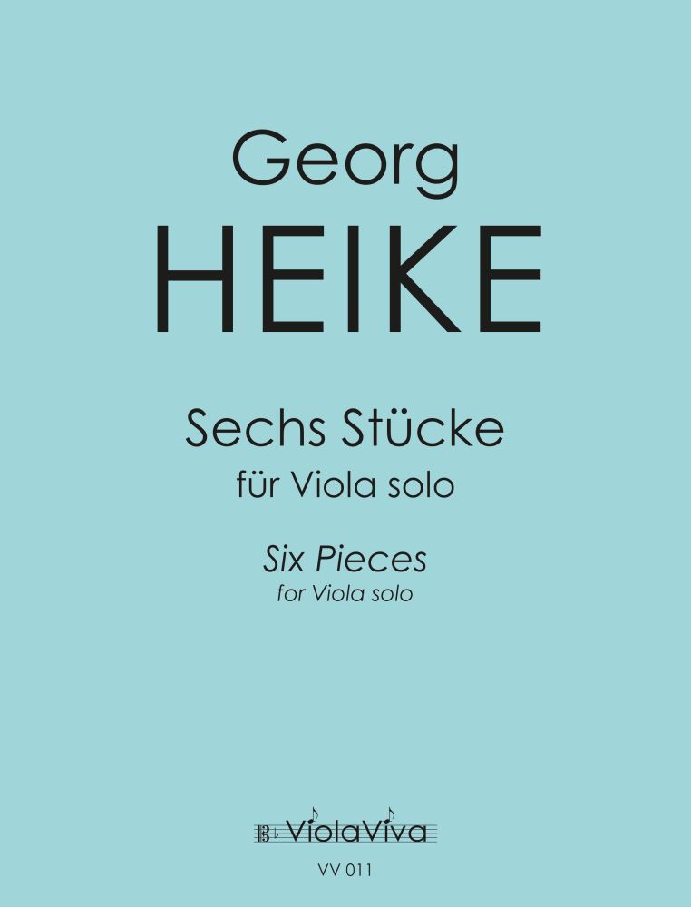 Vorderes Coverbild Sechs Stücke für Bratsche solo