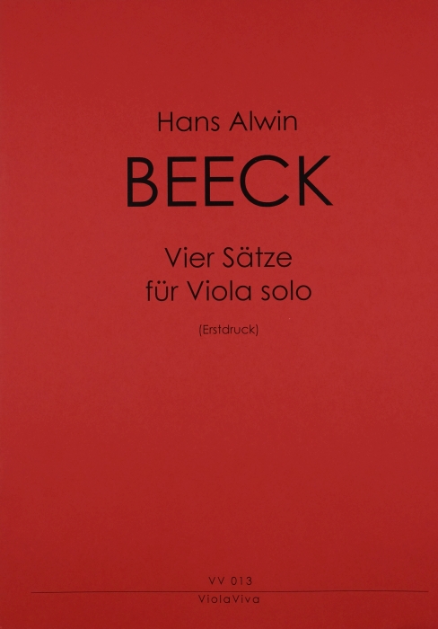 Vorderes Coverbild Vier Sätze für Viola solo