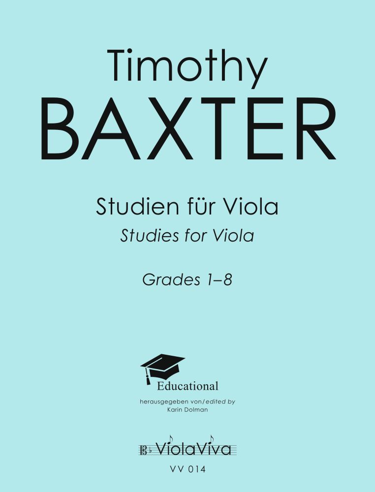Vorderes Coverbild Studien für die Bratsche Grade 1-8