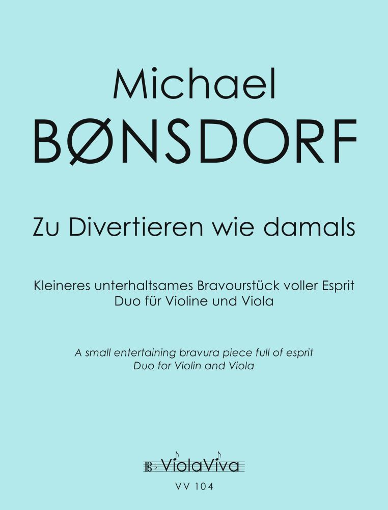 Vorderes Coverbild Zu Divertieren wie Damals, Duo für Violine und Bratsche