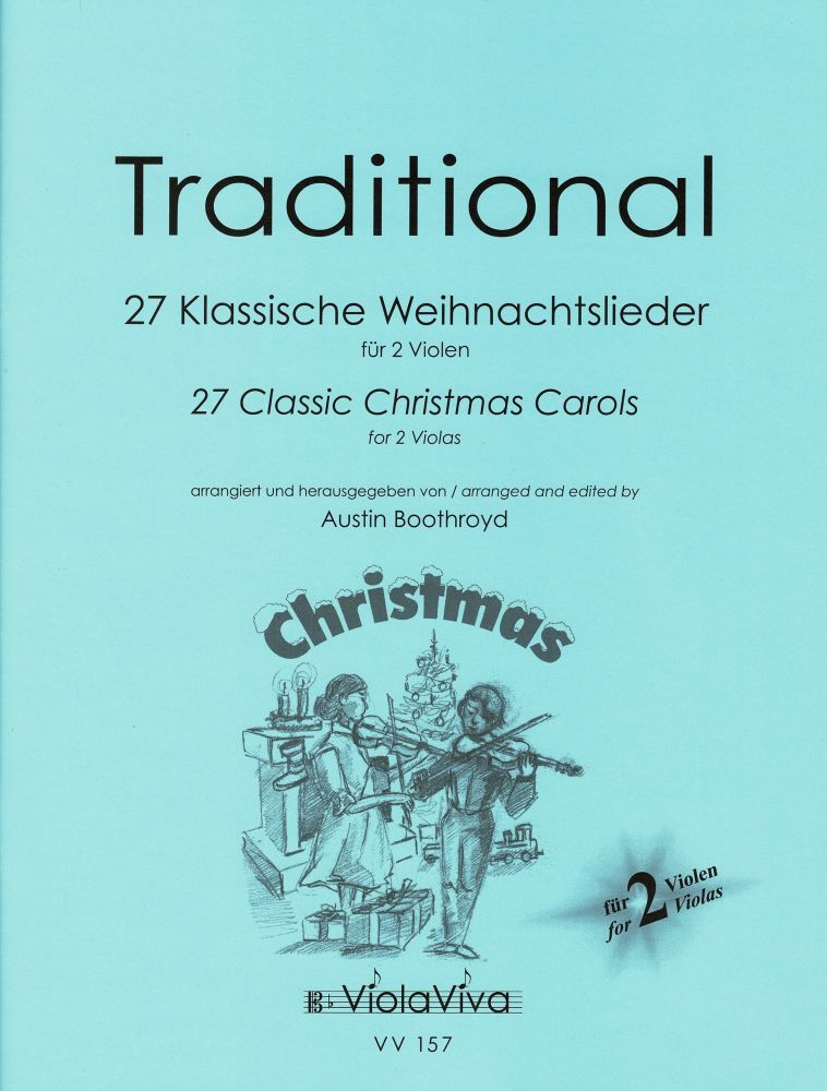 Vorderes Coverbild 27 Klassische Weihnachtslieder, arrangiert für 2 Bratschen