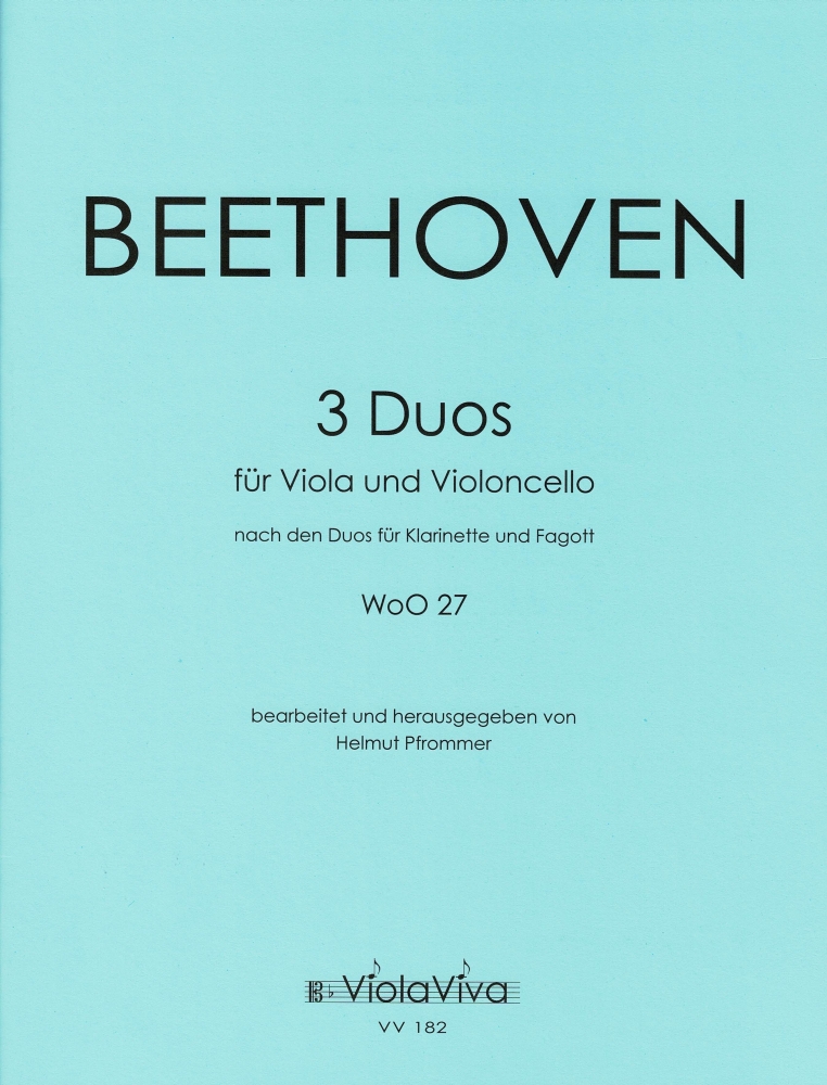 Vorderes Coverbild Drei Duette, für Bratsche und Violoncello