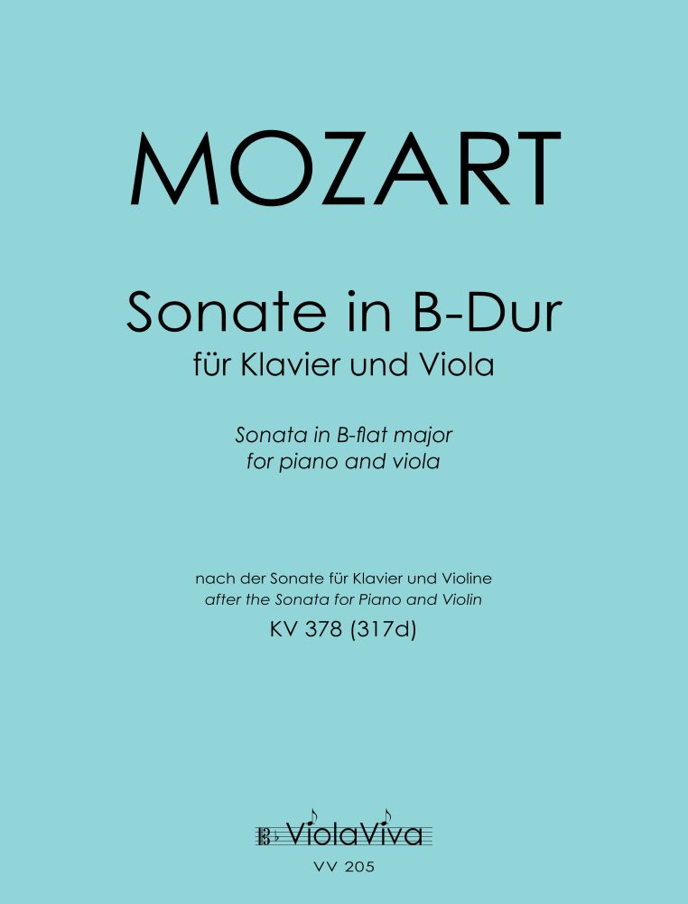 Vorderes Coverbild Sonate, für Klavier und Bratsche