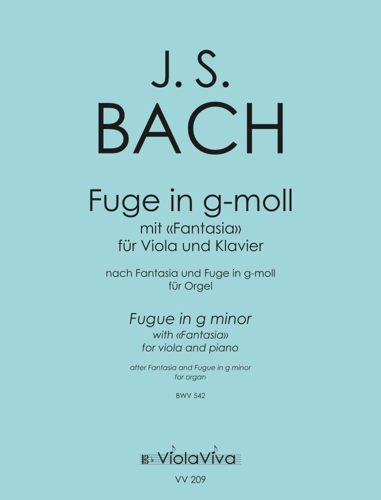 Vorderes Coverbild Fuge mit Fantasia, für Bratsche und Klavier