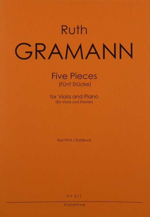 Vorderes Coverbild Five Pieces (Fünf Stücke), für Bratsche und Klavier
