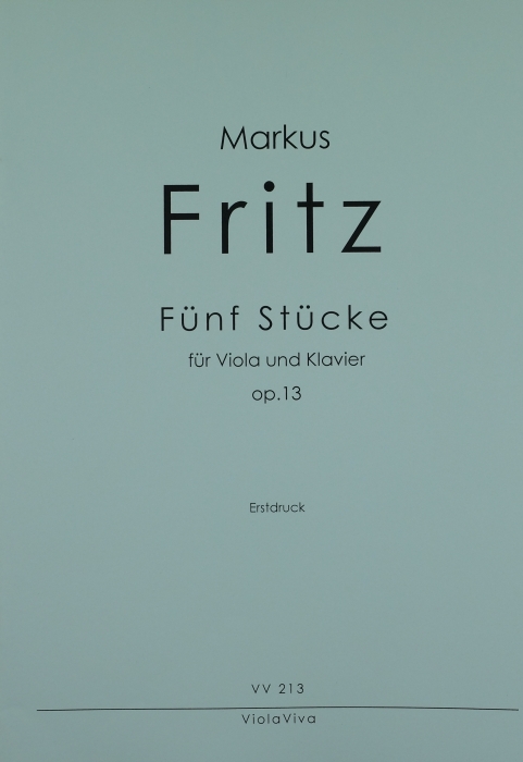 Vorderes Coverbild Fünf Stücke, für Bratsche und Klavier