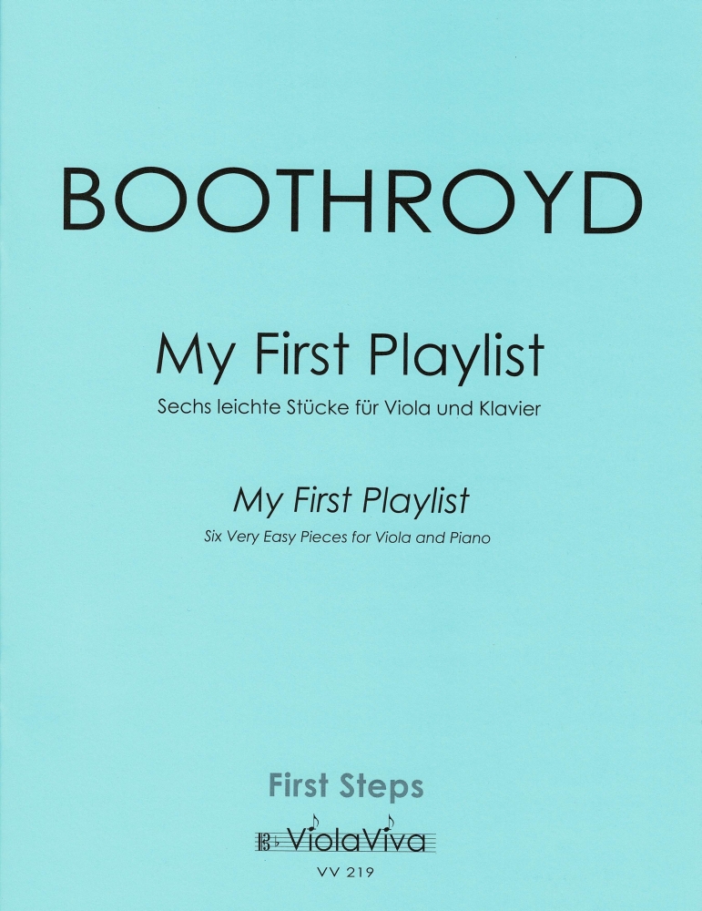 Vorderes Coverbild My First Playlist, für Bratsche und Klavier