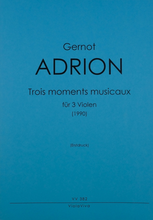 Vorderes Coverbild Trois moments musicaux, für 3 Bratschen