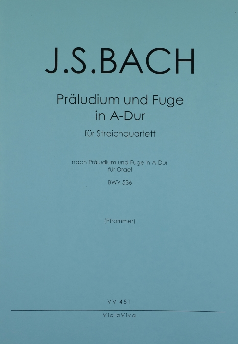 Vorderes Coverbild Präludium und Fuge, für Streichquartett