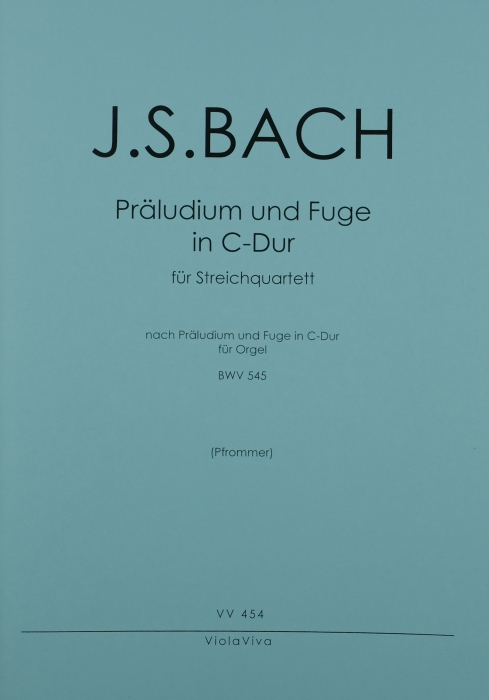 Vorderes Coverbild Präludium und Fuge in C-Dur für Streichquartett