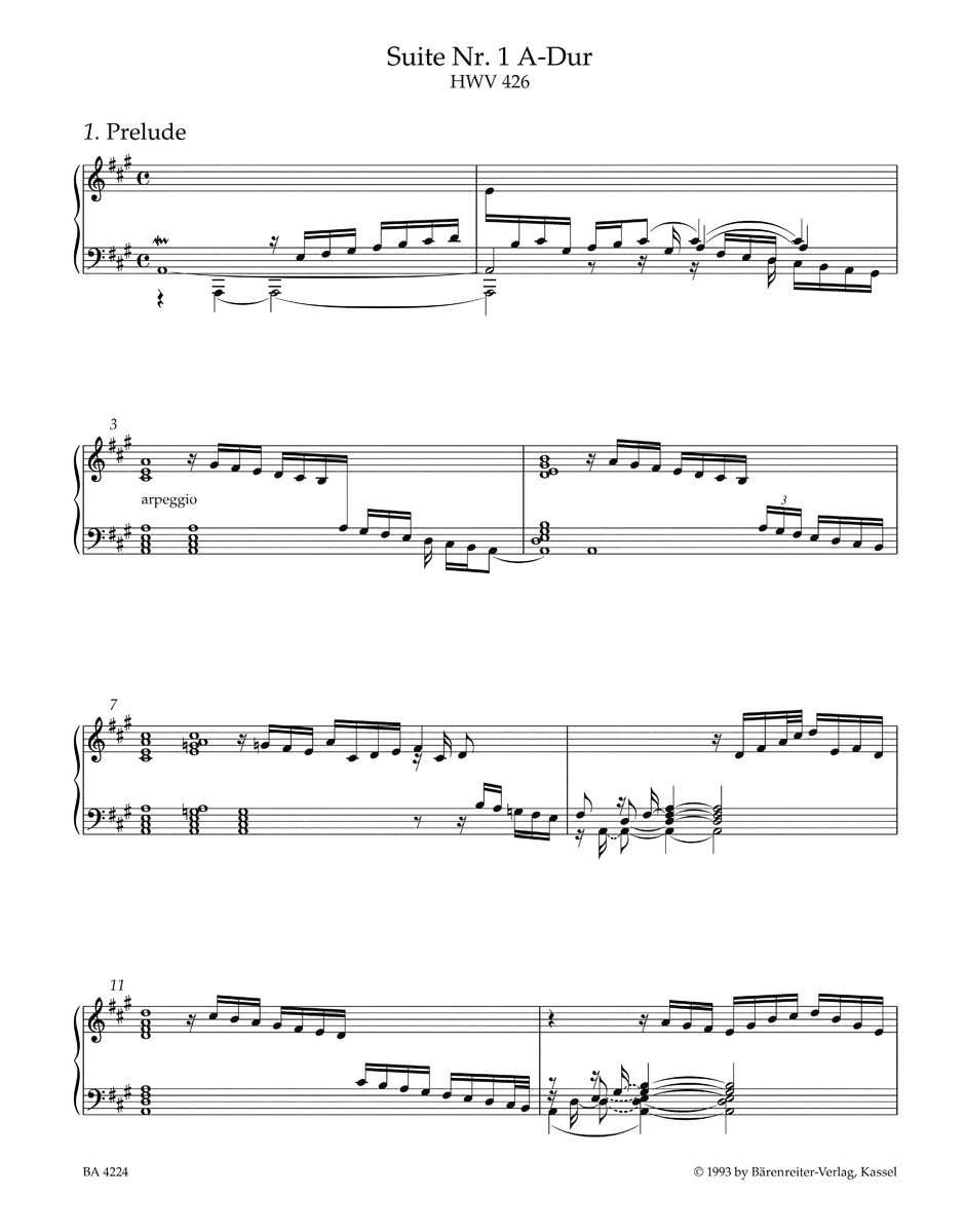 Anderes Coverbild Klavierwerke, Band 1 HWV 426-433