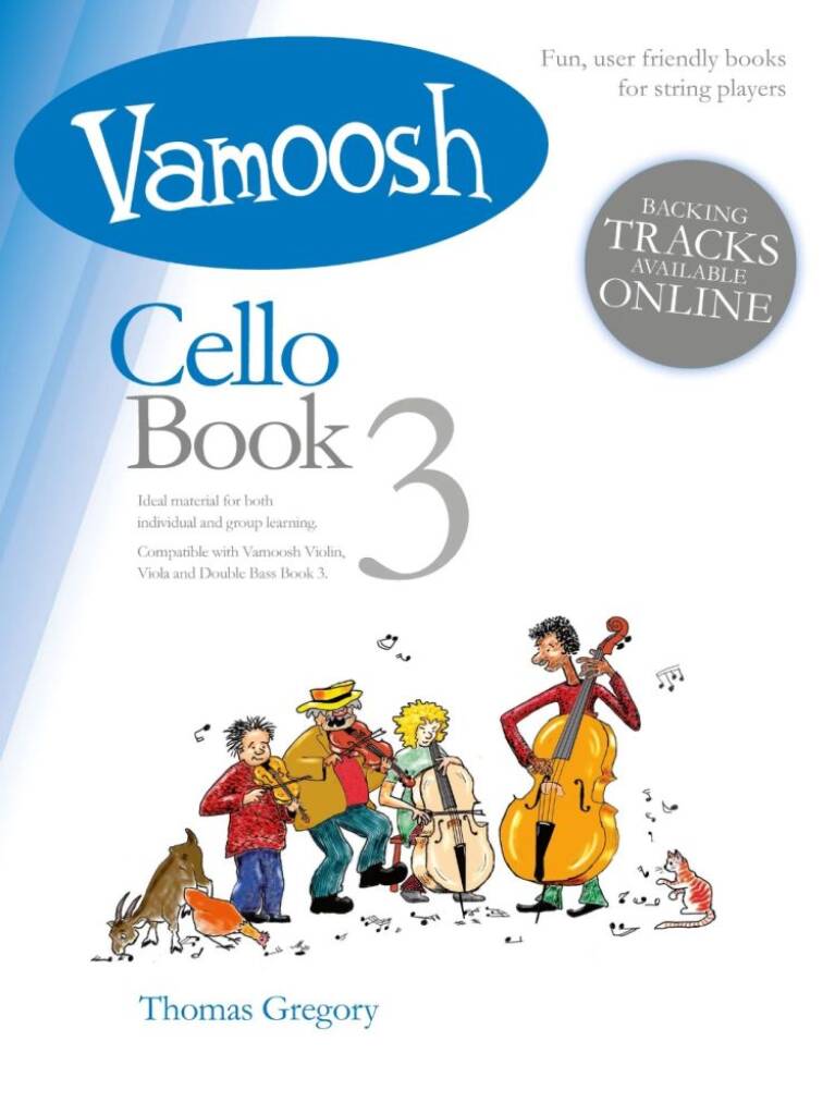 Vorderes Coverbild Vamoosh Cello Book 3