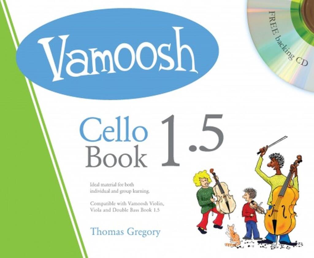 Vorderes Coverbild Vamoosh Cello Book 1.5