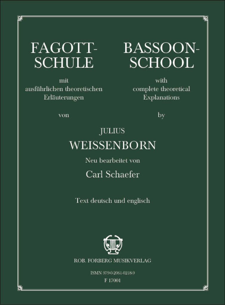 Vorderes Coverbild Fagottschule