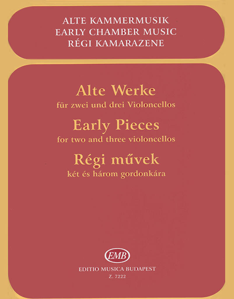 Vorderes Coverbild Alte Werke für zwei und drei Violoncellos