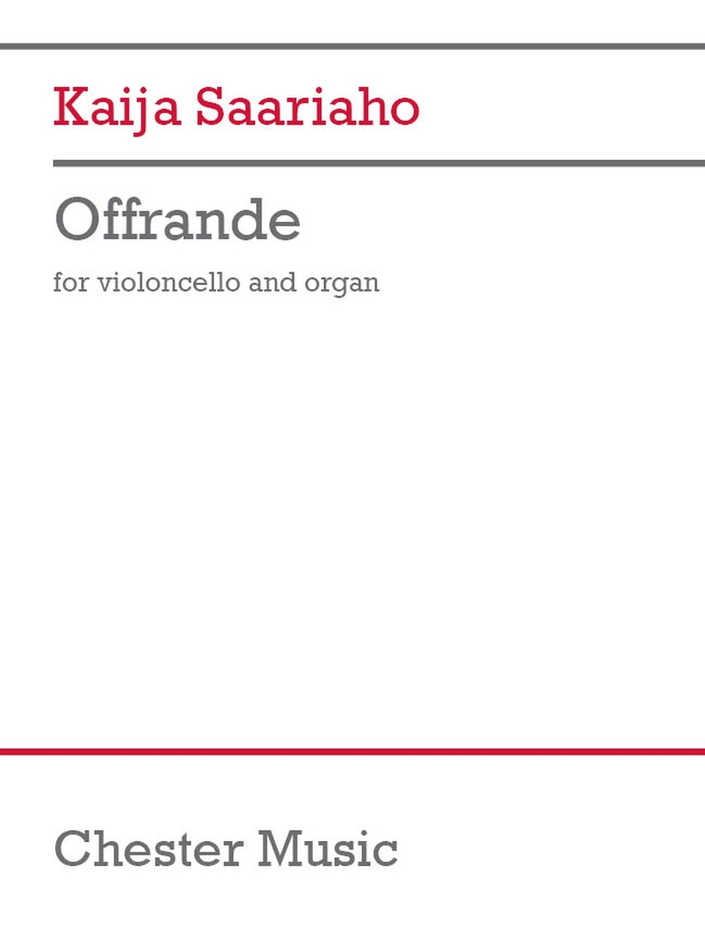 Anderes Coverbild Offrande
