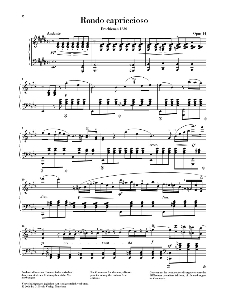 Anderes Coverbild Rondo capriccioso op. 14