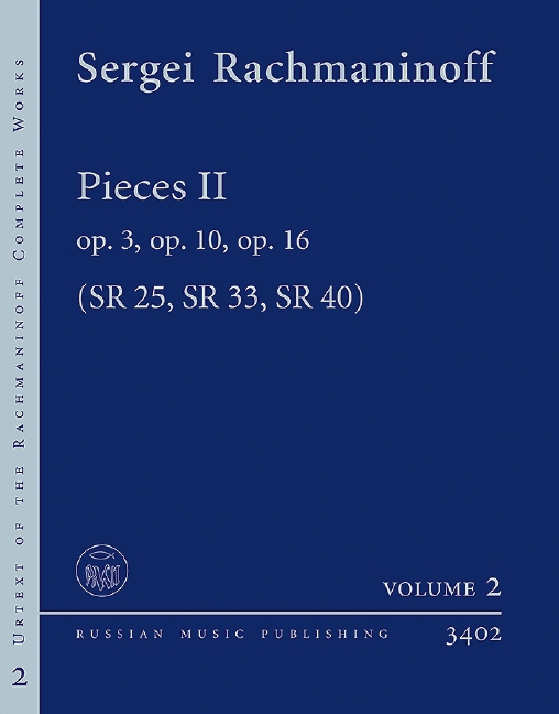 Vorderes Coverbild Pieces II op. 3, op. 10, op. 16 SR 25, SR 33, SR 40