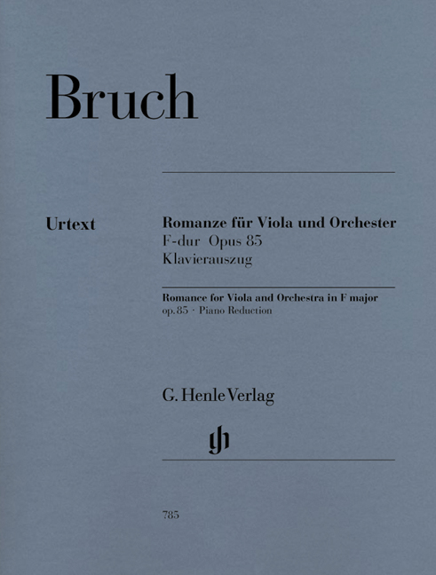 Vorderes Coverbild Romanze für Viola und Orchester F-dur op. 85