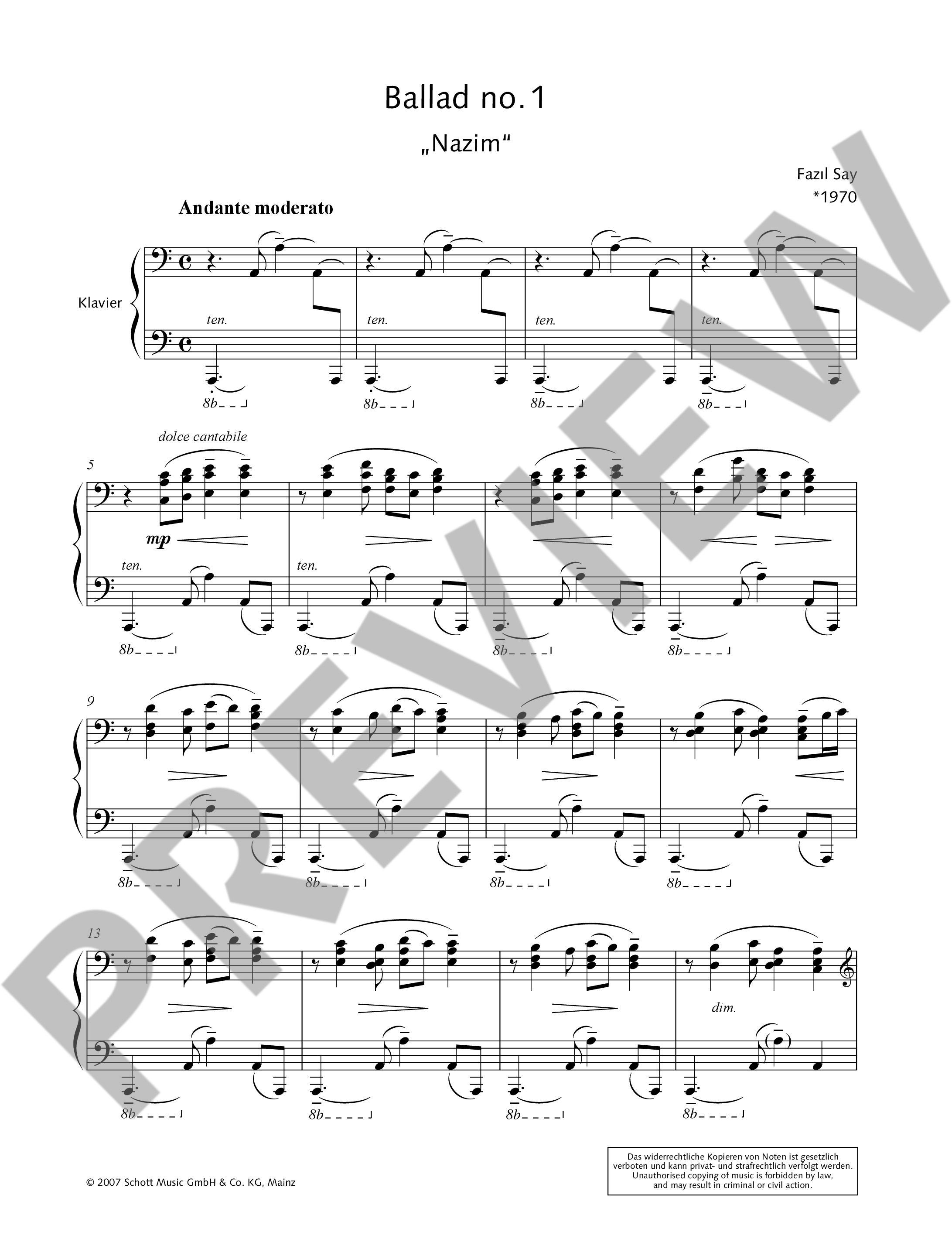 Anderes Coverbild 3 Balladen op. 12