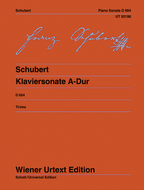Vorderes Coverbild Klaviersonate A-Dur op. 120 D 644